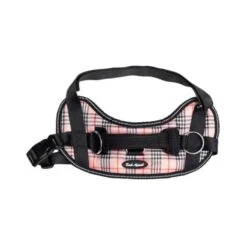 Bark Appeal No Pull Dog Harness Pink Plaid