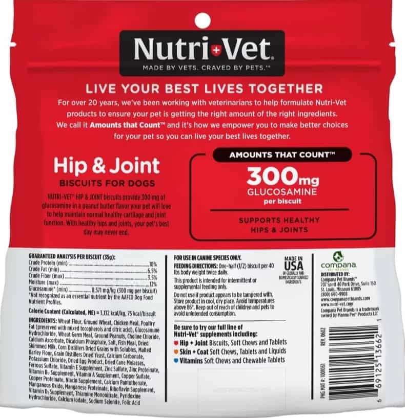 Nutri-Vet Hip & Joint Dog Biscuits LARGE 6 Lb 8 Nutri-Vet Hip & Joint Dog Biscuits LARGE 6 Lb - Image 6