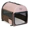 Portable Pet Home Soft Crate- 26″L X 18″W X 21″H Taupe/Brown -UPCO Popular Shop portable pet home